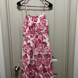 Old Navy Pink and White Floral Dress
